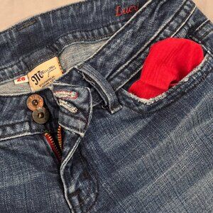 Miss Me Jeans - Size 28 - Cropped 3/4 Length - Lucy Red Edition
